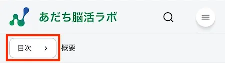 ページ内目次ボタン